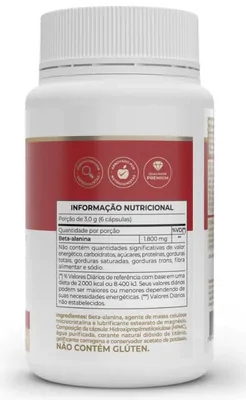 Beta Alanina, 500mg, 240 Cápsulas, Vitafor