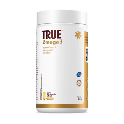  True Ômega 3, 1.500mg + Vitamina E, 120 Cápsulas, True Source