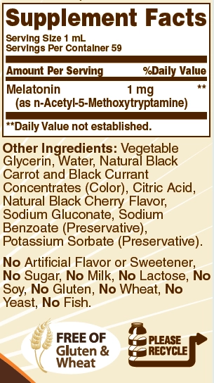 Melatonina 1mg, Líquida, 59ml, Sundown