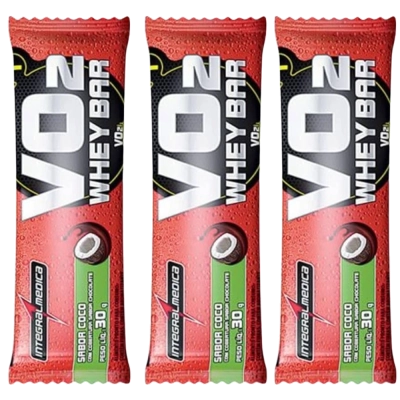 Barra de Proteína Vo2 Slim, Sabores, 3 unidades, 30g Cada - Integralmédica 
