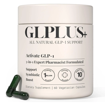 GLP-1 1500mg, Auxílio no Controle da Fome e no Metabolismo, 60 Cápsulas, Plus+Ultra