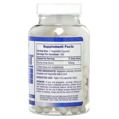 Taurina, 750mg, 120 Cápsulas, Hi-Tech Pharma