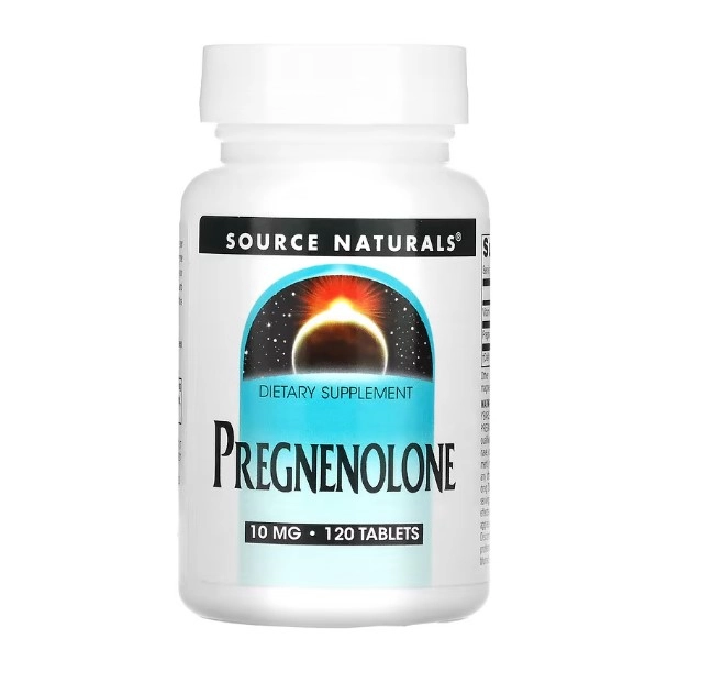 Pregnenolona, 10 mg, 120 tablete, Source Naturals