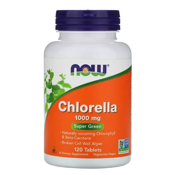 Chlorella, 1.000mg, 120 Comprimidos, Now