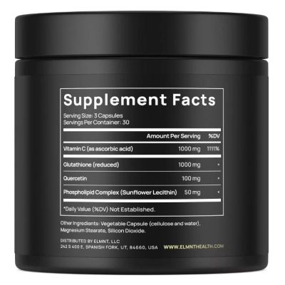 Glutationa Lipossomal, Super Antioxidante, 90 Cápsulas, Terra Elmnt 