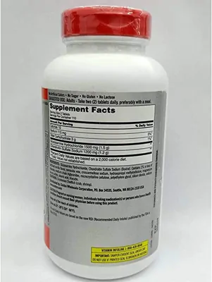 Glucosamina 1500mg E Condroitina 1200mg, 220 Tablets, Kirkland
