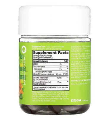 Daily Energy, Energia Diária, Sem Cafeína, 60 Gomas, OLLY