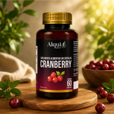 Cranberry, Saúde da Bexiga, Bem-Estar e Proteção Antioxidante, 60 Cápsulas, Alquimia
