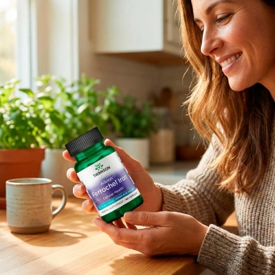 Ferrochel Iron, 18mg, 180 Cápsulas, Swanson