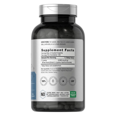 L-lysine, 2000mg, 240 Cápsulas - Horbaach