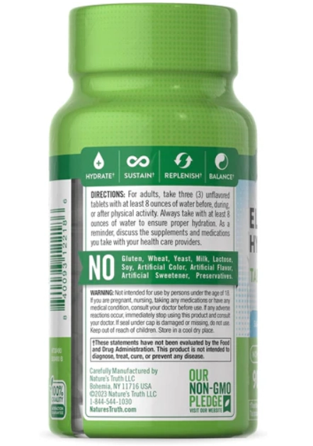 Electrolyte Hydration, 90 Comprimidos, Nature's Truth