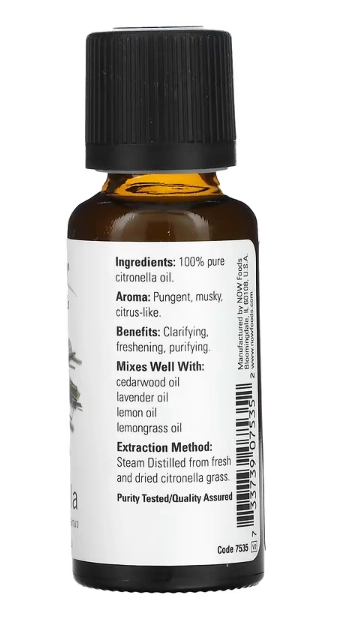 Óleos Essenciais, Aromaterapia com Fragrâncias Variadas. 30ml, Now
