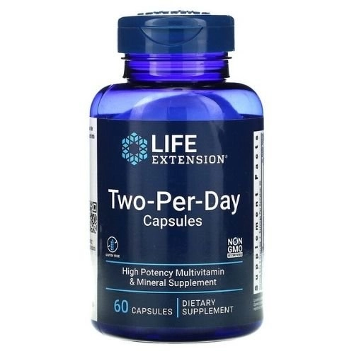 Multivitamínico, Two Per Day, Life Extension 60 Cápsulas