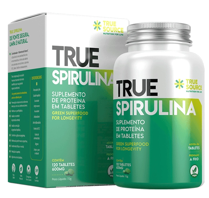 True Spirulina, 120 Comprimidos, True Source