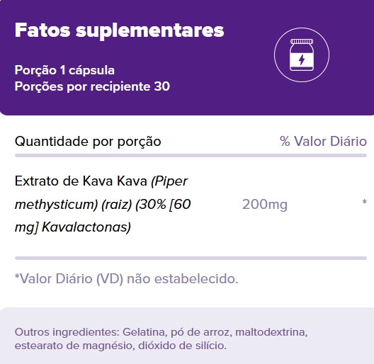 Kava Kava, 200 mg, 30 Cápsulas, Natrol