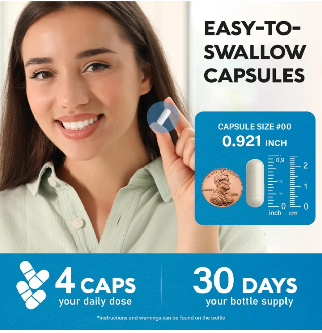 Glucosamina Condroitina 2800mg com MSM e Colágeno, 120 Cápsulas, Totaria Health