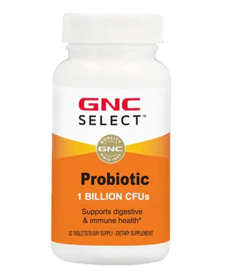 Probiótico 1 Billion CFUs, 30 Tabletas, GNC Select