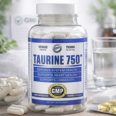 Taurina, 750mg, 120 Cápsulas, Hi-Tech Pharma