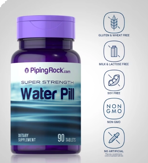 Water Pill, 90 Comprimidos, Pipingrock