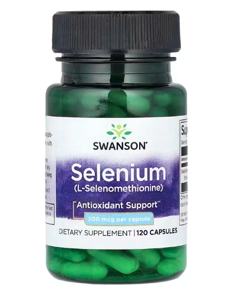 Selênio, 200mcg, 120 Cápsulas, Swanson