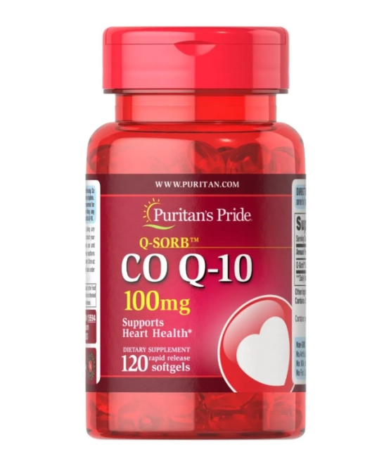 Coenzima Q10, 100mg, 120 Cápsulas em Gel, Puritan's Pride