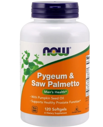 Pygeum e Saw Palmetto, 120 Softgels, Now
