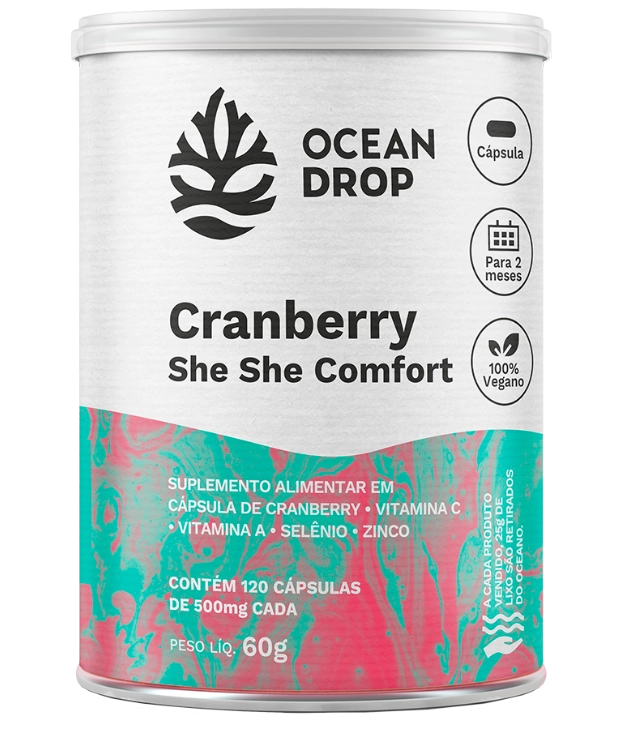 Extrato de Cranberry, 500mg, 120 Cápsulas, Ocean Drop