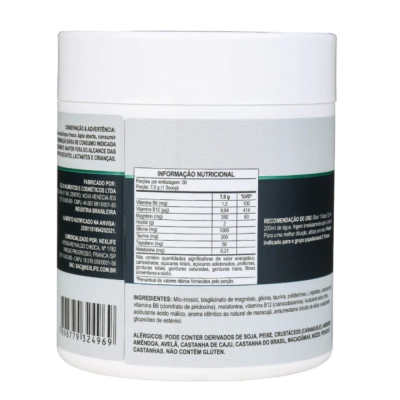 Magnésio + Inositol em Pó, 7g por Porção, 350g, Sabores, Nexlife