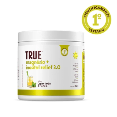 Magnésio + Inositol Relief 3.0, Sabores, 350g, True Source