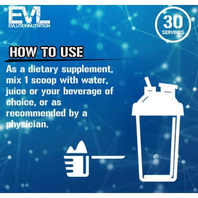 Ácido D-Aspártico, 94g Sem Sabor, EVLution Nutrition