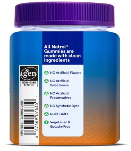 Mood+ Stress, Relax + Day Calm, Com 5-HTP, L-teanina e Erva-Cidreira, 60 Gomas, Natrol