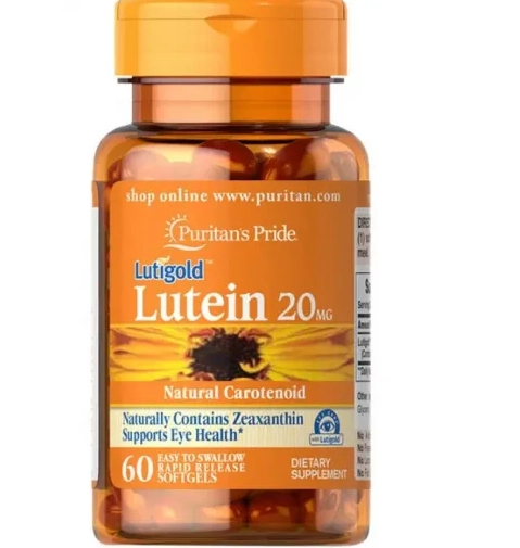 Luteína, 20mg, 60 Cápsulas, Puritans Pride