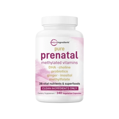 Multivitamínico Pré-Natal Puro, 38 Nutrientes, 240 Cápsulas, Micro Ingredients