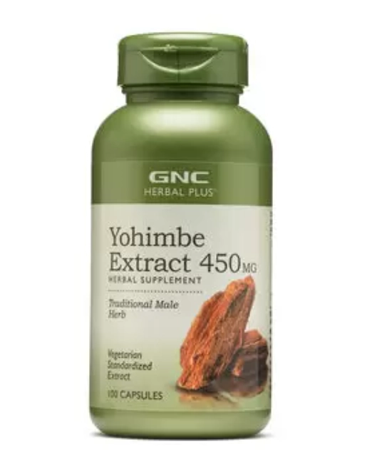 Yohimbine Extract, 450mg, 100 Cápsulas, GNC