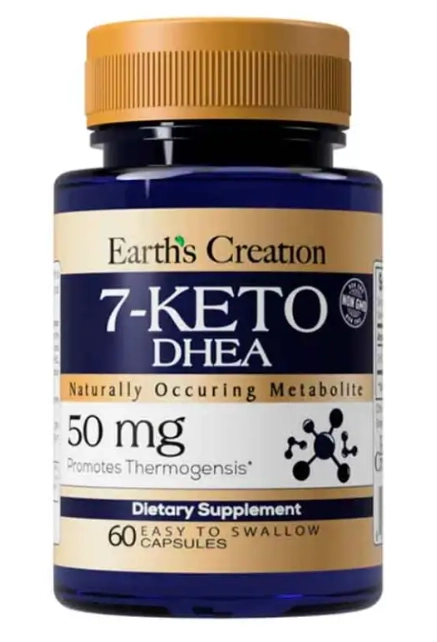 7-Keto 50mg, 60 Cápsulas, Earth´s Creation