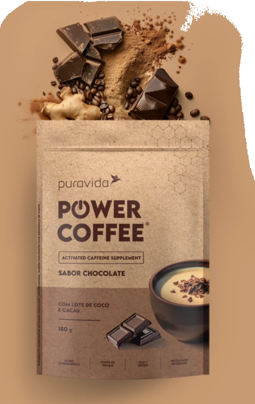 Power Coffee, Sabor Chocolate, 180g, PuraVida