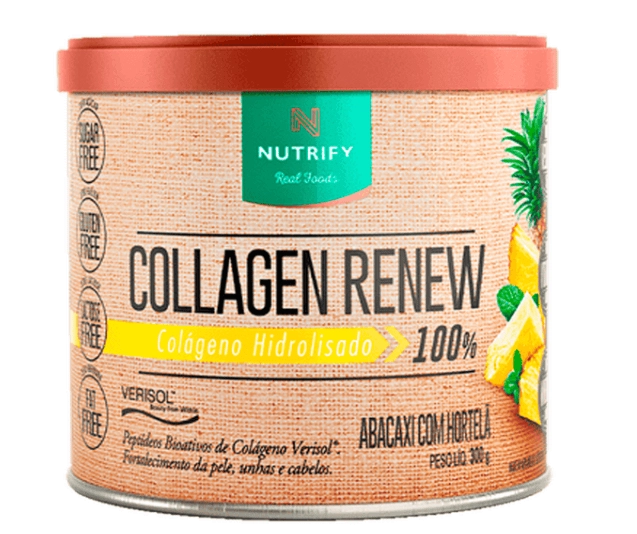 Collagen Renew, Colágeno Hidrolisado em Pó 300g Sabores, Nutrify