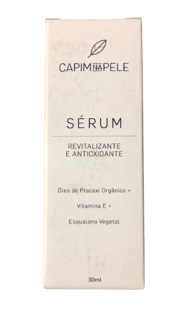 Sérum revitalizante e antioxidante, 30ml, Capim na pele