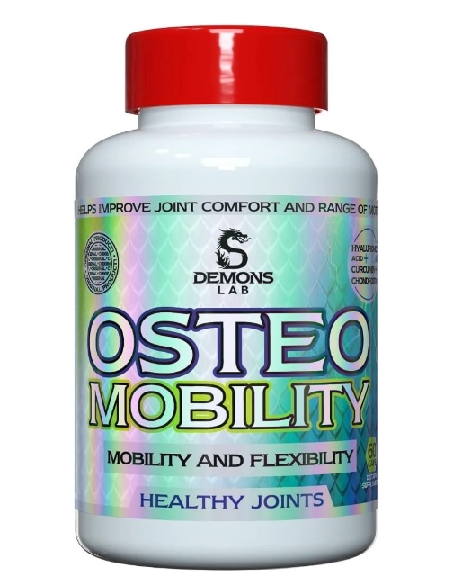 Osteo Mobility com Condroitina, UCII, MSM e Curcuma, 60 Capsulas, Demons Lab
