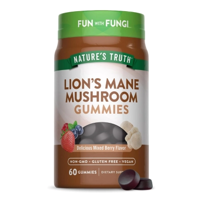 Lion's Mane Mushroom, 60 Gomas - Nature's Truth