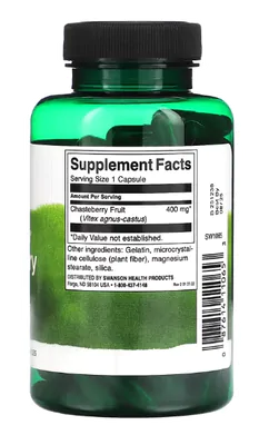 Chasteberry Fruit, Espectro Completo, 400mg, 120 Cápsulas, Swanson