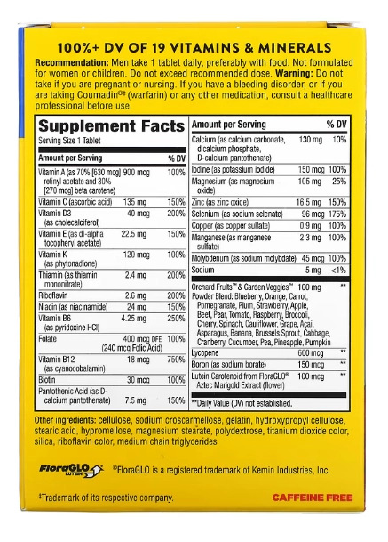 Alive, Multivitamínico Completo Masculina, 50 Comprimidos, Nature's Way