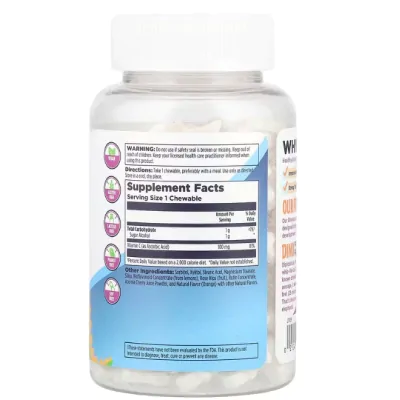 Vitamina C-Rex 100mg, 100 Cápsulas Mastigáveis Dinosaurs, KAL