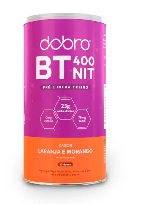 BT 400 Nitrato, Sabor Laranja Com Morango, 450g, Dobro