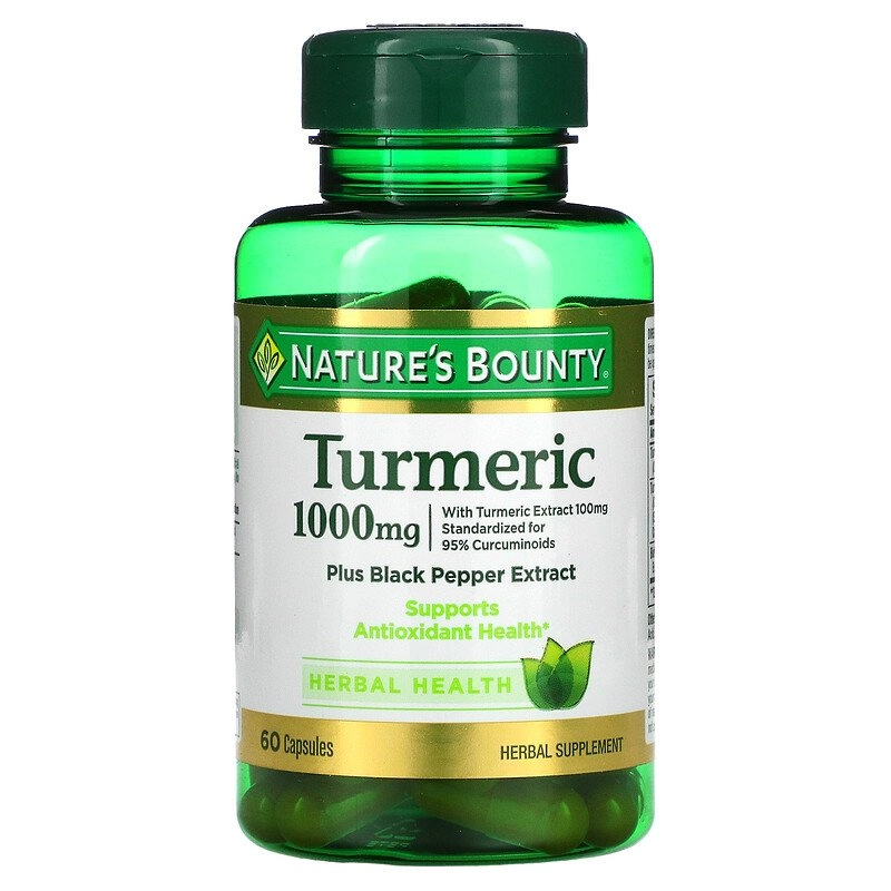 Turmeric curcuma, 1000mg, 60 Cápsulas, Natures Bounty