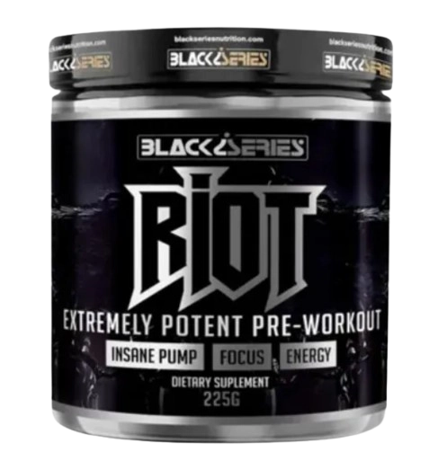 Pré Treino Riot, Sabor Limão, 225g, Black Series
