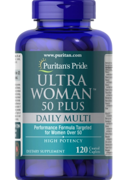 Multivitamínico Ultra Woman 50 Plus, 120 Cápsulas, Puritan's Pride