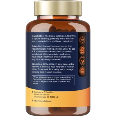 Ácido R-Alfa Lipóico, 12 em 1, 600mg, 120 Cápsulas, Totaria Health