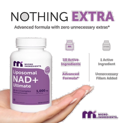 Liposomal, 1000mg, Alta Absorção, Suporte Imunológico, 60 Cápsulas, Micro Ingredients