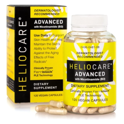 Advanced Niacina B3 250mg, Extrato de Fernblock PLE, 120 Cápsulas, Heliocare 